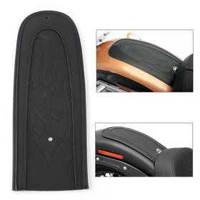 Cbdtimes 550738224556 Flame Stitch Leather Rear Fender Bib Black For Harley Dyna 2006-2017 Motorcycle