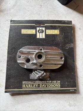250511 Chrome Specialties 1973-1986 Harley Davidson 4 Speed Aluminum Inspection Cover Japan Big Two Evo