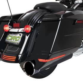 Ft14-ft23 Ciro 40111 Saddlebag Extensions For Fl Black