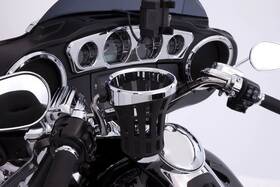 55810 Ciro Big Gen 2 Drink Holder With Perch Mount Black/chrome/chrome