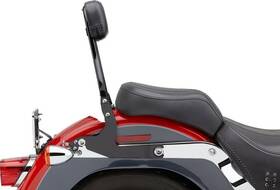 602-2002b Cobra Detachable Backrest Black Harley Davidson Fatboy/softail/heritage Softail