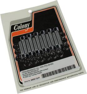 2400-12-p Colony Transmission Oil Pan Allen Bolt Kit Chrome #2400-12-p Harley Davidson