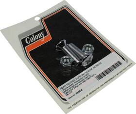 3356-4 Colony Mounting Screws/nuts - Rear Fender Support Chrome Set