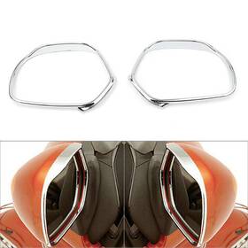 Comebestdealusa 612063699659 2x Mirrors Trim Decoration Chrome Fit Honda Goldwing Gl1800 2001-2011 Motor Us