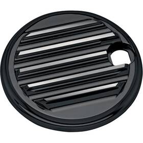 C1126-b Covingtons Fuel Door - Finned Gloss Black Powdercoat