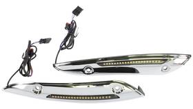 Cd-rg-wt-aw2-c Custom Dynamics Windshield Trim With Led Turn Signals - Chrome