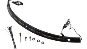 Cd-wt2-14-b Custom Dynamics Windshield Trim With Led Turn Signals - Gloss Black