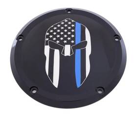 4flu3nu4dz Custom Engraving Ce Black Billet Sparta Blue Line Derby Cover For Harley Road Glide 20