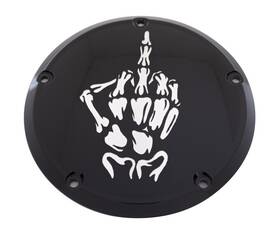 Skul24-04bg Custom Engraving Timer Cover Black Bone Finger #skul24-04bg