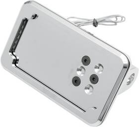 Cv4600lh Cycle Visions In Close Horizontal License Plate Holder With Light