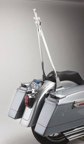 1501-0386 Cycle Visions Cv8030 Sissy Bar Stick - 30in Daggertude Style Chrome