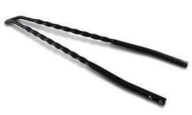 Cv-8040b Cycle Visions Cv8040b Twisted Sticks Sissy Bar - Black 30 Inch