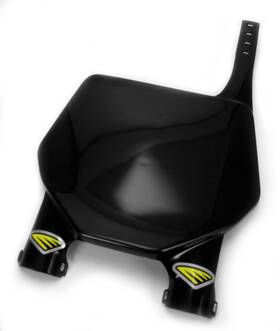 1cyc-0990-12 Cycra Black Plastic Motorcycle Stadium Front Number Plate