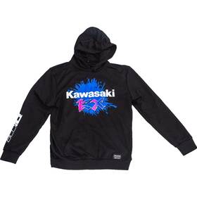 85-213-2 D Cor Kawasaki Factory Sweatshirt - Black Medium