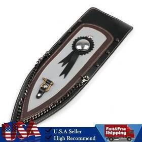 M512-f089-b Darupsun Tie Leather Plain Rear Fender Bib For 04-16 Sportster Xl883 Solo Seat Usa