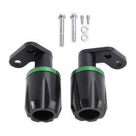 Fs-254-grn Dasupsun Cnc Anti-crash Frame Sliders Protector Green For Kawasaki Zx-6r Zx 6r 2024-2025