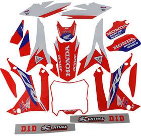 4302-6509 Dcor 20-10-891 Hrc Hon Complete Graphic Kit - White Red Blue