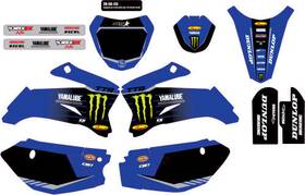 862-2050113 Dcor 20-50-113 2023 Mey Yamaha Graphics Complete Kit Black