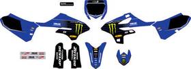 20-50-153 Dcor Blue Me Energy Fits Yam Complete Graphics Kit - Black Background