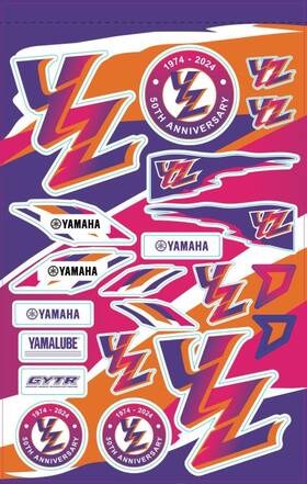 4320-2598 Dcor 40-50-103 Decal Sheet - Yamaha Retro Motorcycle Atv/utv Dirt Bike
