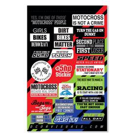 40-90-121 Dcor D Cor Moto Talk Decal Sheet