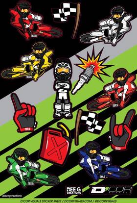 862-4090124 Dcor 40-90-124 Decal Sheet Kids Beeg