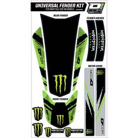 15-20-101 Dcor Visuals Dftcor Universal Fender Trim Kit - Green Monster Full Size Bike