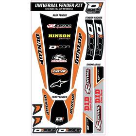15-30-100 Dcor Visuals Dftcor Universal Fender Trim Kit - Orange Full Size Bike