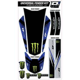 15-50-101 Dcor Visuals Dftcor Universal Fender Trim Kit - Blue Monster Full Size Bike