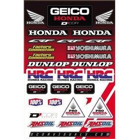 40-10-115 Dcor Visuals - Decal Sheet Geico Honda Hrc