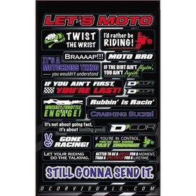 40-90-114 Dcor Visuals - Kids Decal Sheets Moto Talk