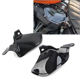 Dictorcoltd 550748609350 Reflective Smoke Saddle Shield Air Heat Deflector Fit For Harley Softail 2018-23