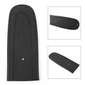 Dictorcoltd 890000326152 Black Flame Stitch Leather Rear Fender Bib For Harley Dyna 2006-2017 Motorcycle