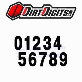 Pd43b-6 Dirt Digits Pro Digit Competition Stick-on Numbers For Graphics Ik