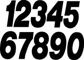 Pd43b-8 Dirt Digits Pro Digit Competition Stick-on 4 Inch Black Number - 8