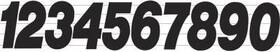 Pd43w-7 Dirt Digits Pro Digit Stick-on 4 Inch White Number - 7