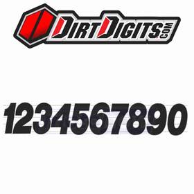 Pd43w-9 Dirt Digits Pro Digit Competition Stick-on Numbers For Graphics Xe