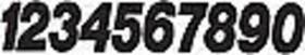 09-6348 Dirt Digits Pd63b-8 Pro Digit Competition Stick-on 6 Inch Black Number - 8