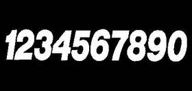 Sx53w-5 Dirt Digits Super X Competition Stick-on 5 Inch White Number -