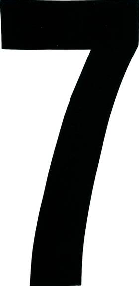 Xt43w-7 Dirt Digits Extreme Stick-on 4 Inch White Number - 7