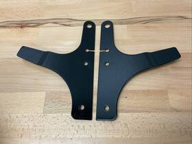 1337846 Drag Specialties Sissy Bar Side Plates For Harley Softail Deuce 2000-2007