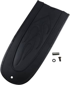 1405-0149 Drag Specialties Fender Skin Flame Stitched Center 13.25 Inch