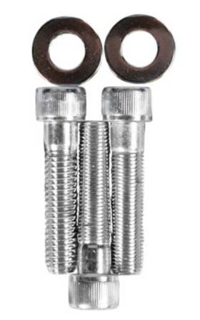 Ds-190743 Drag Specialties 632393158077 Triple Tree Pinch Chrome Socket-head Bolt Set - Knurl
