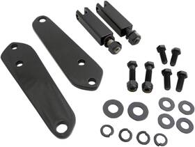 75416b Drag Specialties Black Highway Peg Mount For Harley-davidson Dyna Convertible Fxds-conv 1995-2000
