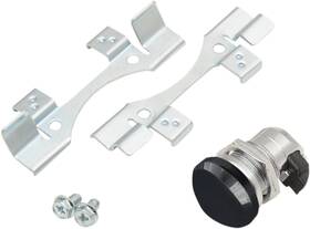 77388b Drag Specialties Fuel Door Latch Kit - Push Button Gloss Black
