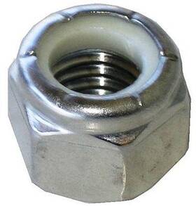 Ds-190527 Drag Specialties Chrome Nylon Insert Nuts 5/16 Inch -24 #ds-190527