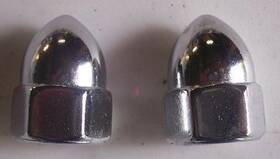 Ds-190854 Drag Specialties Chrome Acorn Nuts 1/4 Inch -28 #ds-190854