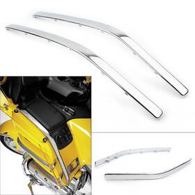 Dreamhighh 550754965464 Front Side Fairing Cowl Edge Molding Trim Fit Honda Gl1800 2001-2006 Chrome Abs