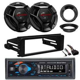Xrm59bt-829601-999600-dr621 Dual Electronics-jvc Xrm59bt Single Receiver 2x 6.5 Inch 300w Speakers Adapter Stereo Install Kit