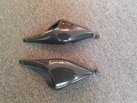 96923100b Ducati Pair Oem Monster S4 Foggy Carbon Fiber Side Air Scoops Fogarty